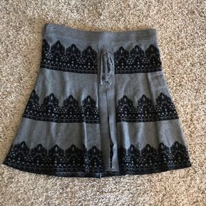 Black and gray skirt